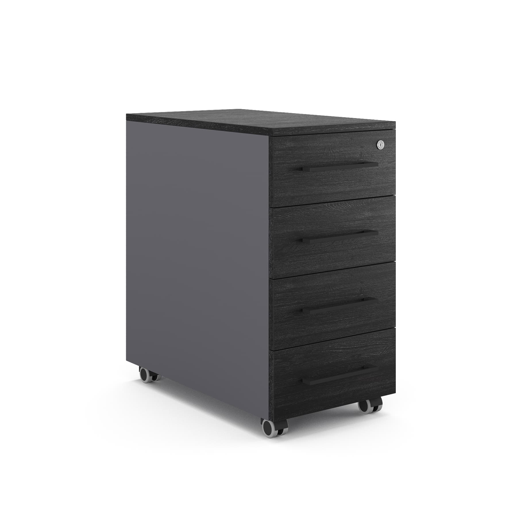 Тумба мобильная Kobor TМ4-40/70 aluminum/chicago