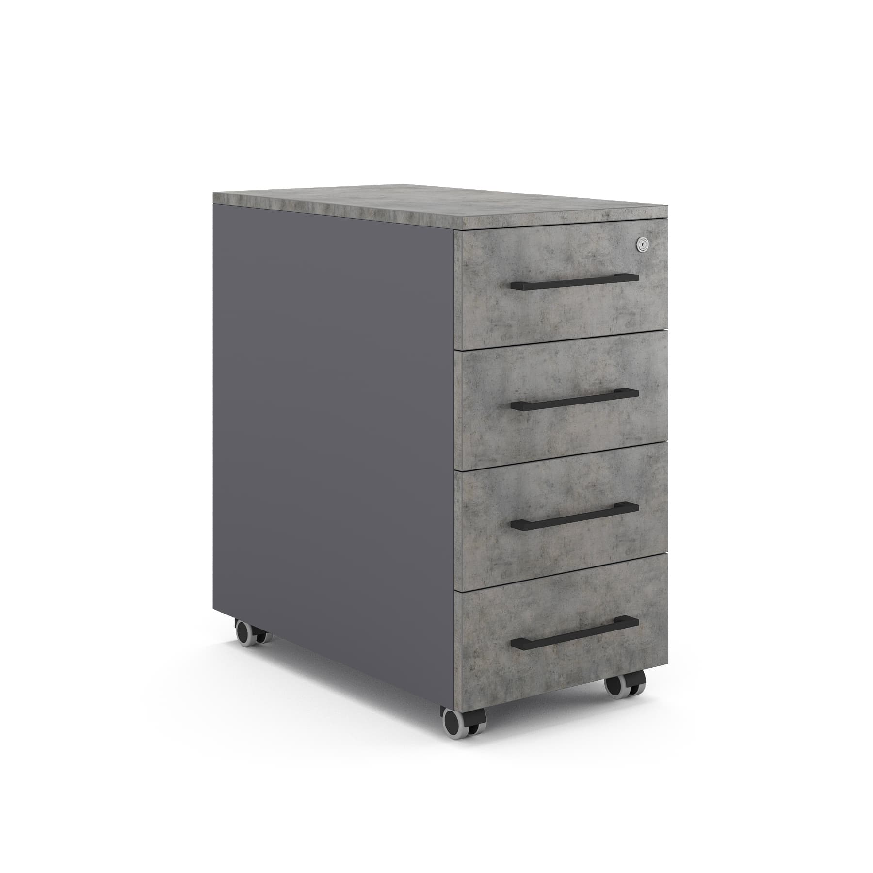 Тумба мобильная Kobor TМ4-40/70 graphite/chicago