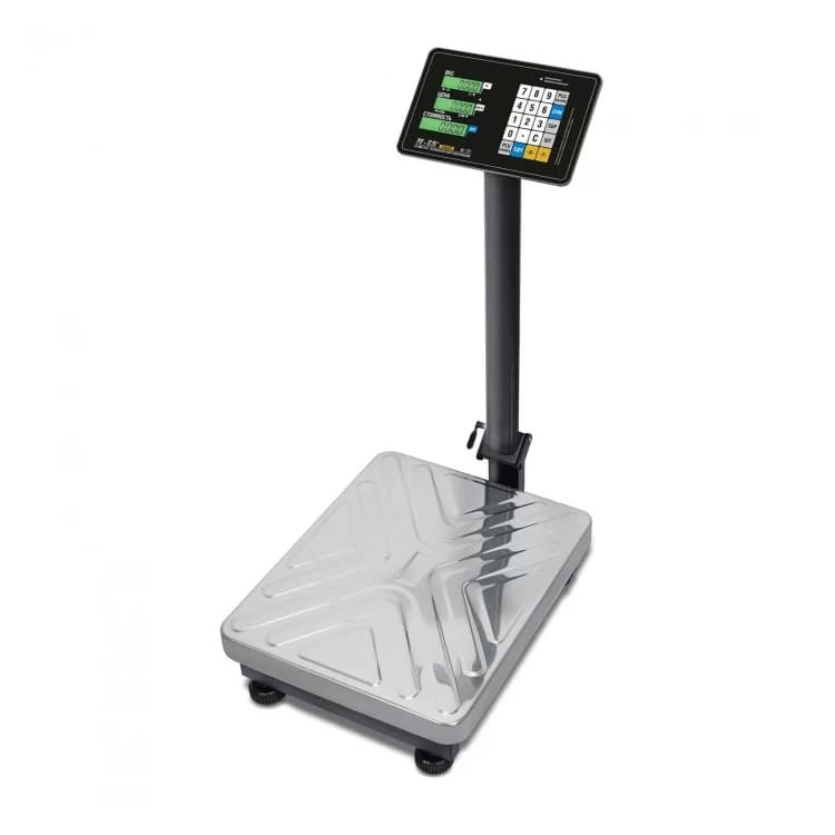 Торговые напольные весы MERTECH M-ER 333 ACP-150.20/50 "TRADER" с расч. стоимости LCD