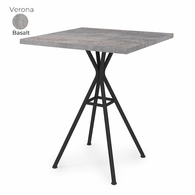 Стол обеденный квадратный Алсав 21Verona.006.K Basalt