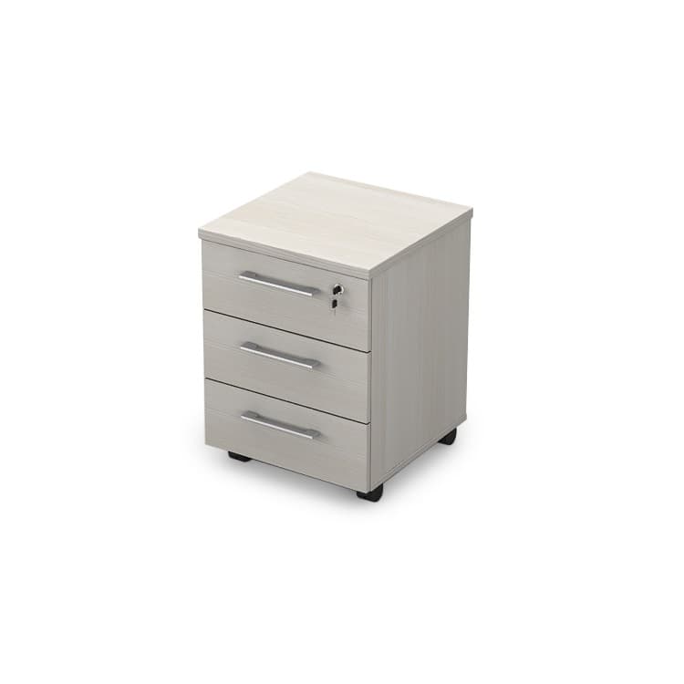 Тумба подкатная АЛСАВ Gloss line 9НТ.004 Ivory/металл глянец