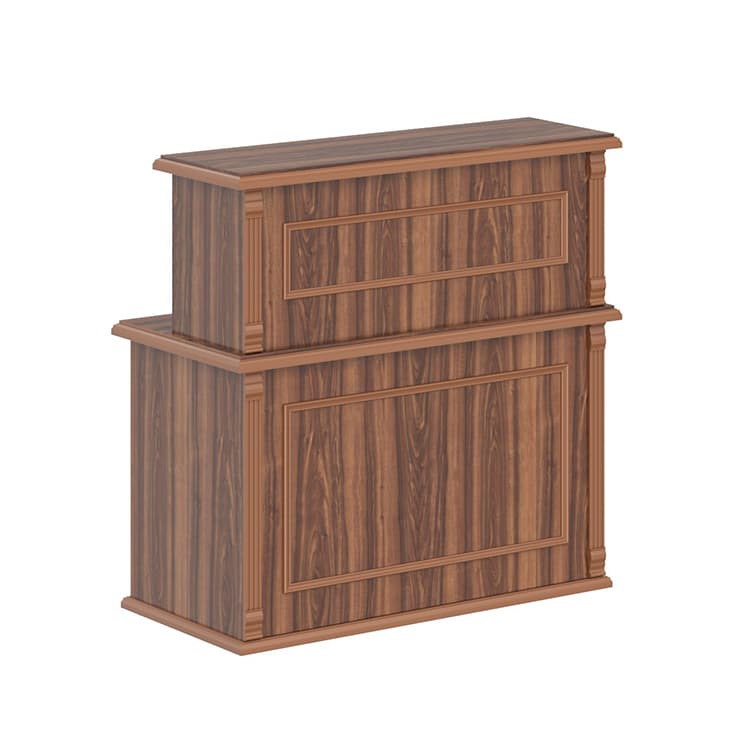 Стойка рецепция Skyland RMS 120 орех даллас 1200х600х1200 RAUT