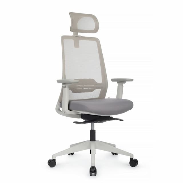 Кресло RV DESIGN Oslo (OM-OF002.WH) серый