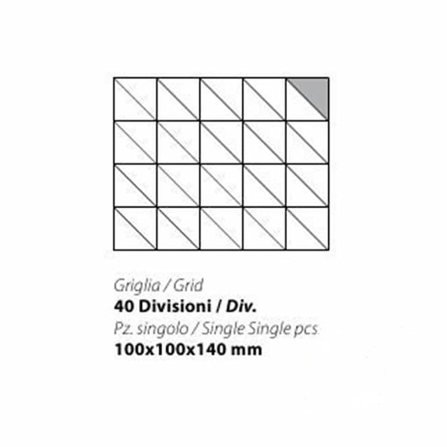 Решетка PANERO G 40 100X100X140 MM для SQ G RP