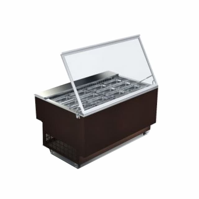 Витрина Glacier Берта салатница со стеклом 1000x950x1280/10 гастроемкосте
