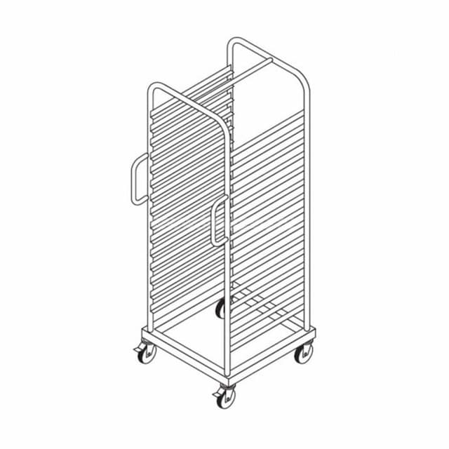 Тележка вкатная с направляющими LAINOX CT186
