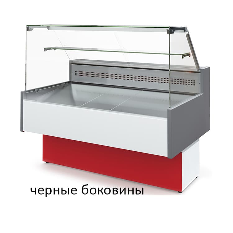 Витрина холодильная МХМ ТАИР ВХСн-1.5 Cube (черные боковины)