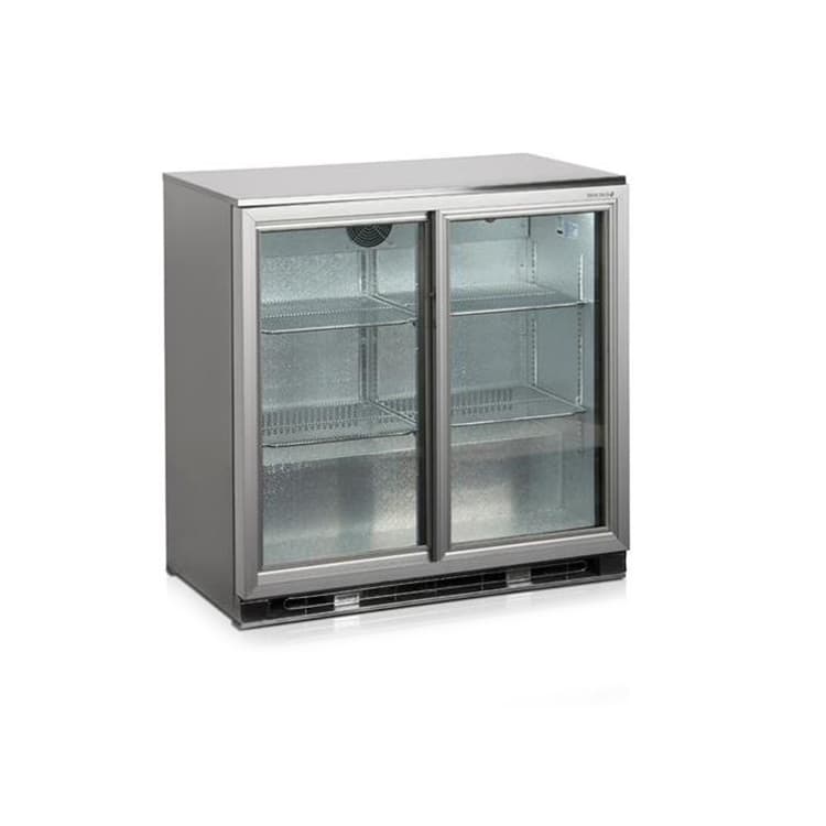 Шкаф холодильный со стеклом TEFCOLD BA25S S/A барный нержавеющий