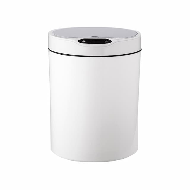 Ведро для мусора сенсорное, круг, Foodatlas JAH-6111, 12 л (белый)