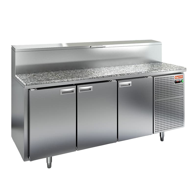 Стол охлаждаемый для пиццы Hicold PZ1-111/GN (1/3) камень